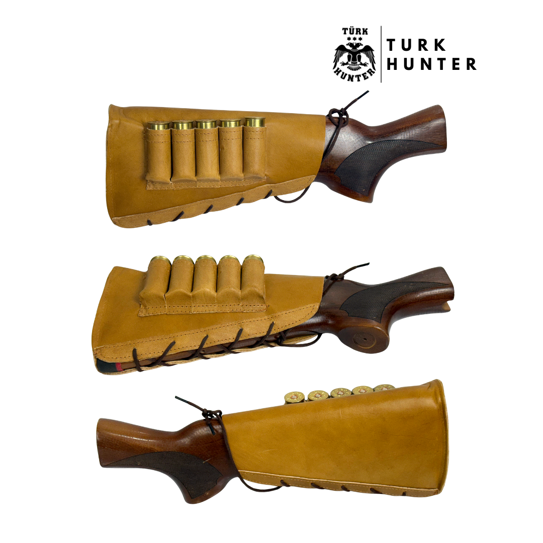 Turk Hunter 12 Calibre Maxi Deri Dipçik Kılıfı
