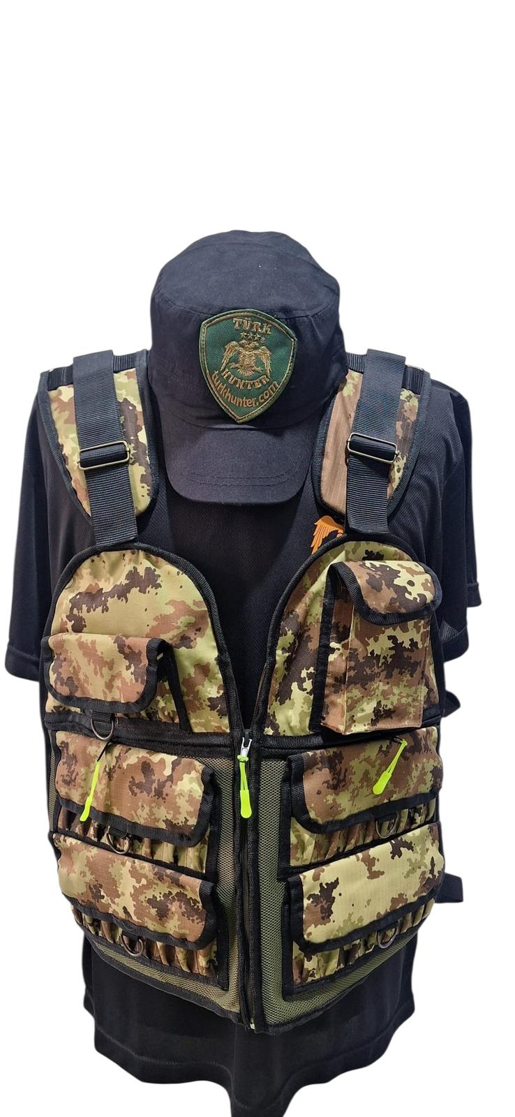 Türk Hunter Çantalı Av Yeleği