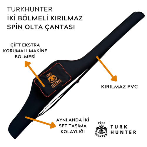 Turk Hunter Kırılmaz Spin Olta Çantası 145CM