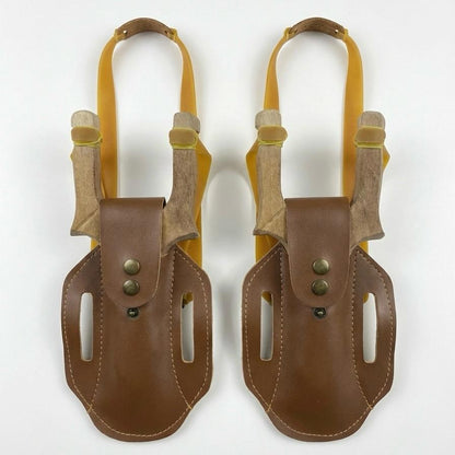 Türk Hunter Ahşap Otantik Sapan – 2’li Set