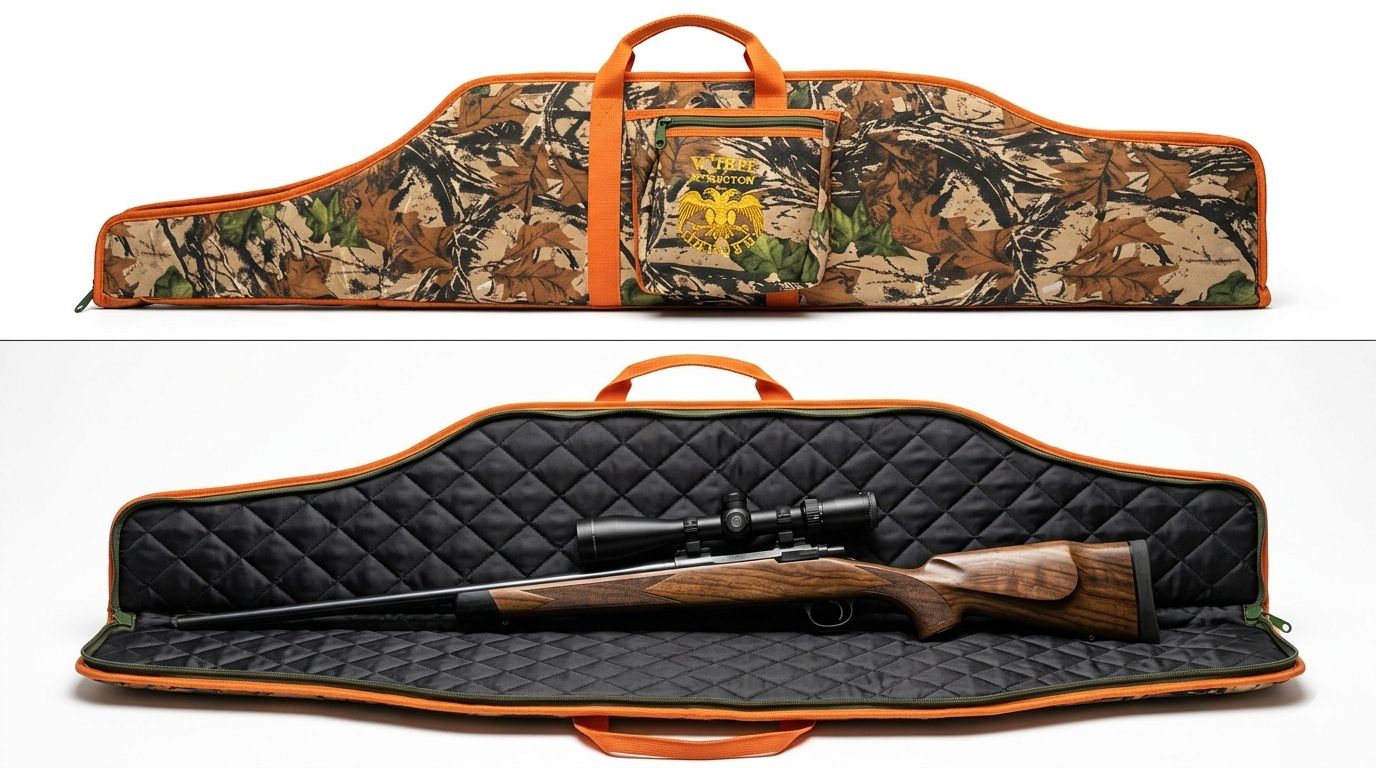 Türk Hunter 131×30 cm yivli dürbünlü tüfek kılıfı,