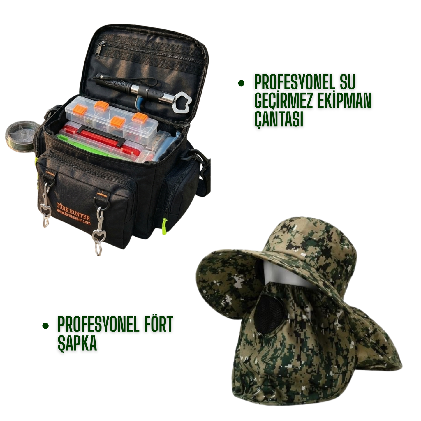Türk Hunter 4'lü Balık & Kara Avı Set