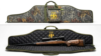 Türk Hunter 131×30 cm yivli dürbünlü tüfek kılıfı