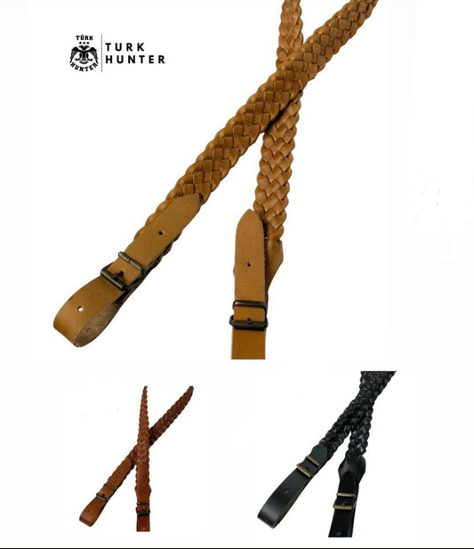 Türk Hunter Örgü Deri Askı Kayışı