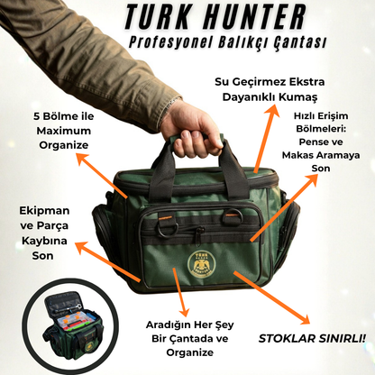 Türk Hunter Çok Amaçlı Rapala Balıkçı Çantası
