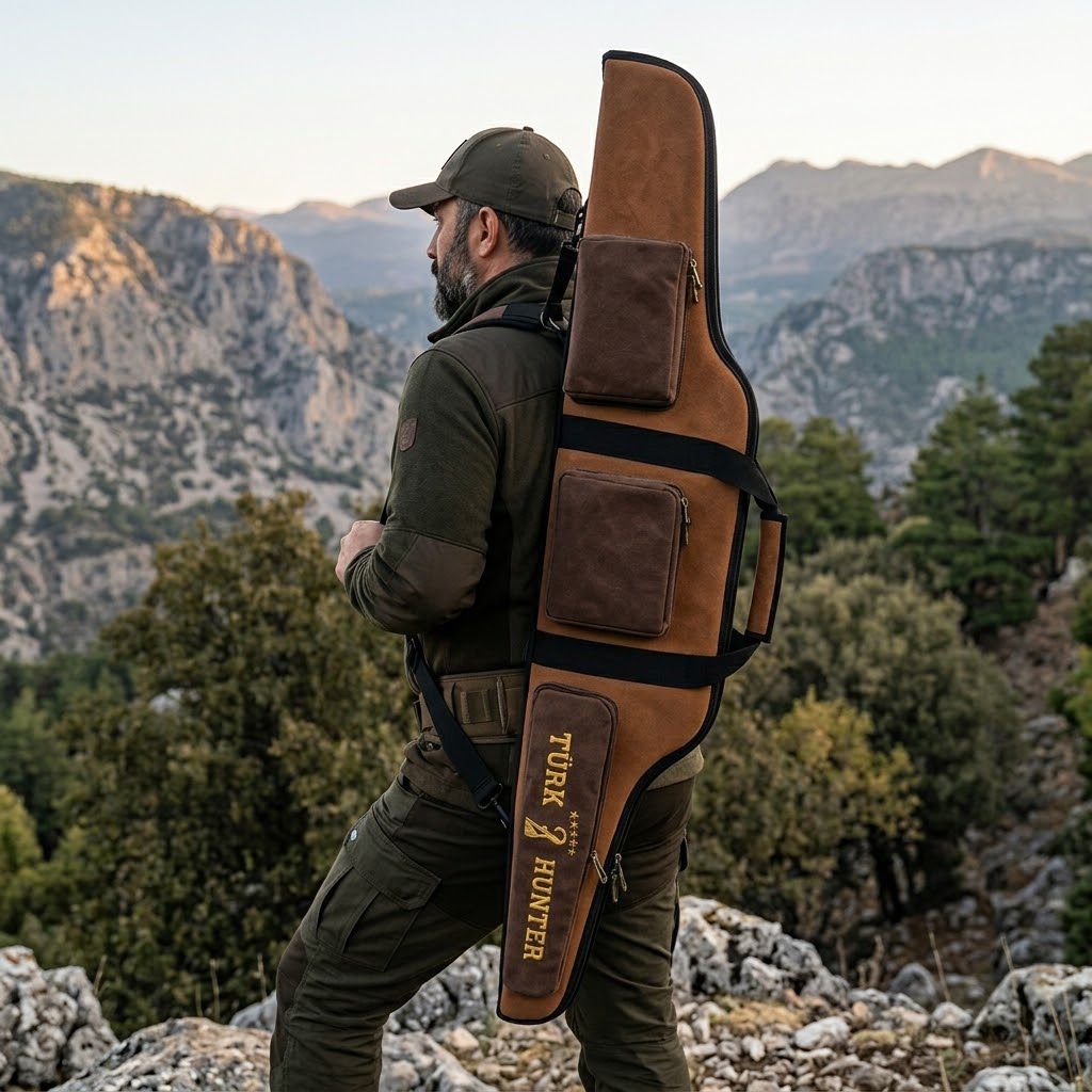 Türk Hunter Yivli Tüfek Kılıfı atış yastığı hediyeli