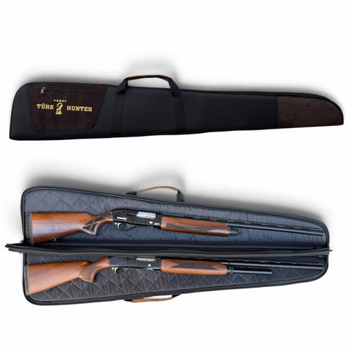 Çift tüfek alan Türk Hunter 132 cm tüfek kılıfı,