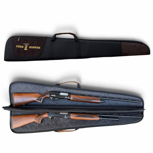 Çift tüfek alan Türk Hunter 132 cm tüfek kılıfı,
